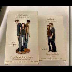 Twilights Saga Hallmark ornaments set of 2